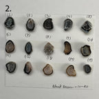 Geode Pendant stone by Selection 10- 20mm  Black / Brown