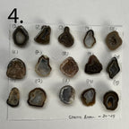 Geode Pendant stone by Selection 20 - 25MM Brown