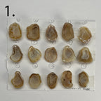 Geode Pendant stone by Selection 20 - 25MM Beige