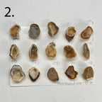 Geode Pendant stone by Selection 25 - 30mm Beige