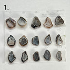 Geode Pendant stone by Selection 20 - 25MM Black