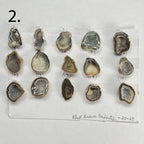 Geode Pendant stone by Selection 20 - 25MM Black