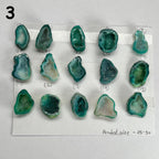 Geode Pendant stone by Selection 25 - 30MM Green