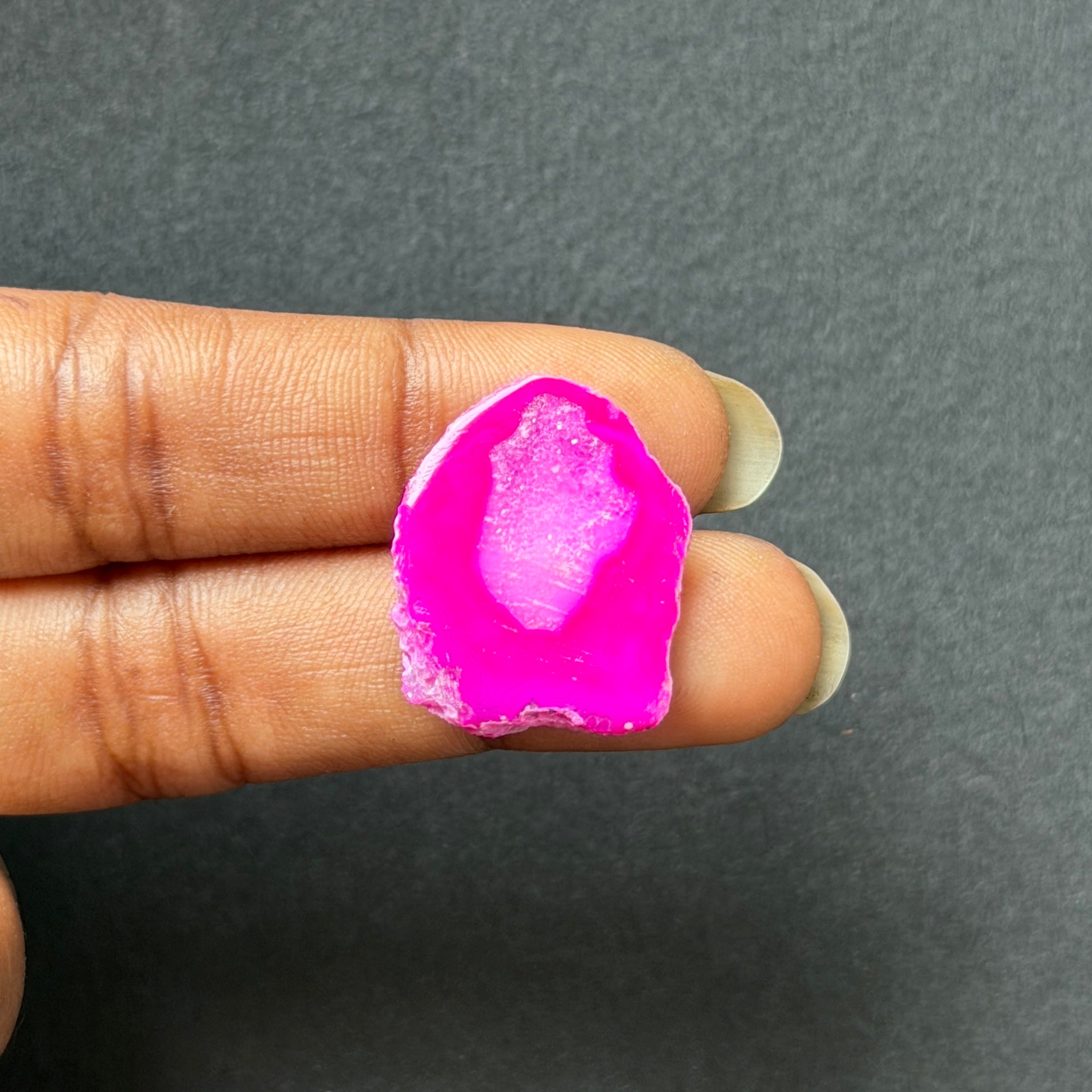 Pink Agate Druzy Geode Slices – Perfect for Ring Making