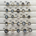 Anokha Kleine Geoden-Statement-Ringe, 15–25 mm, unbegrenztes Funkeln im Leben!!