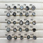 Anokha Kleine Geoden-Statement-Ringe, 15–25 mm, unbegrenztes Funkeln im Leben!!