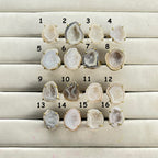 Rings by Selection Anokha Brass Gold Plated 20- 25 MM gray