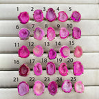 Rings by Selection Anokha Brass Gold Plated 20- 25 MM Pink