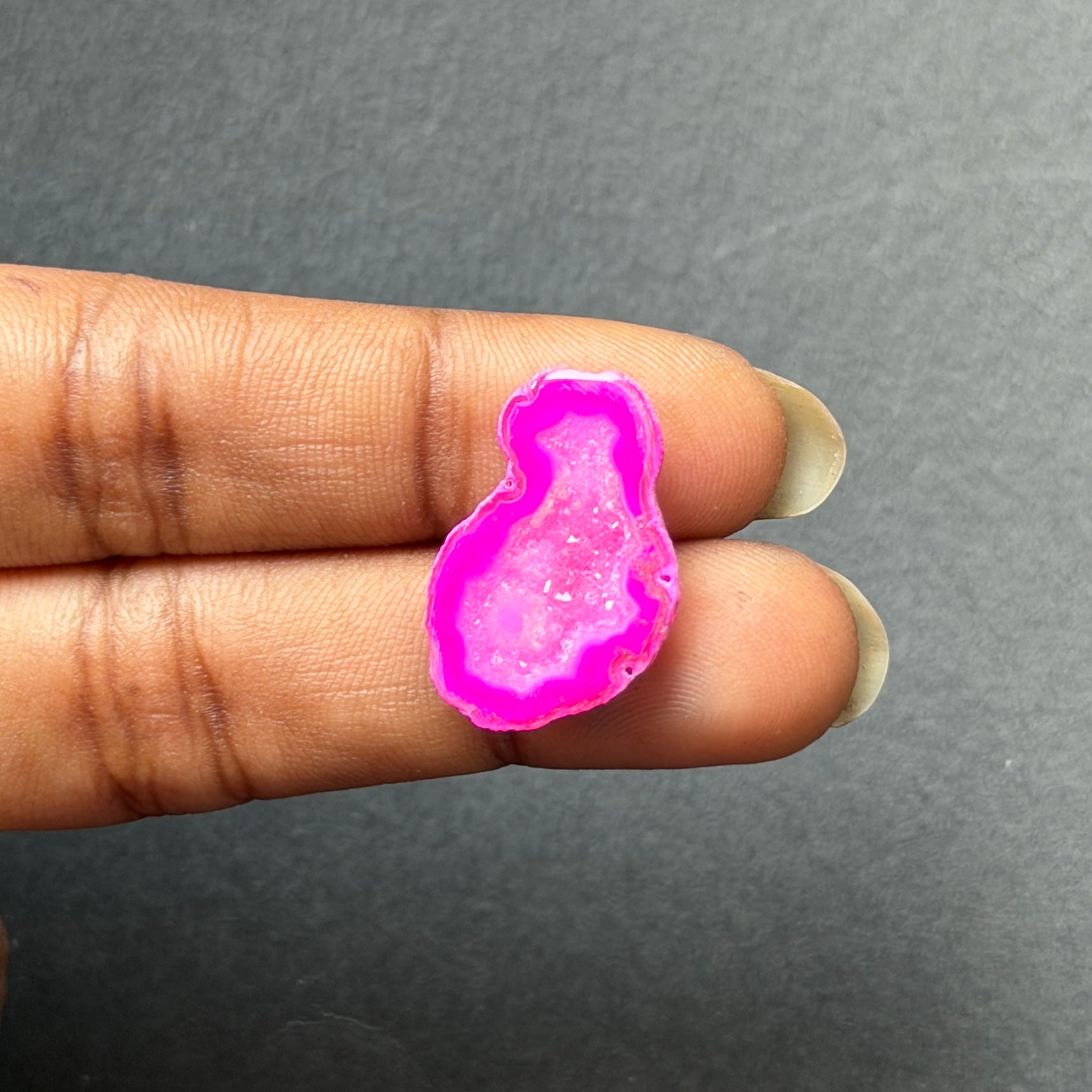 Pink Agate Druzy Geode Slices – Perfect for Ring Making