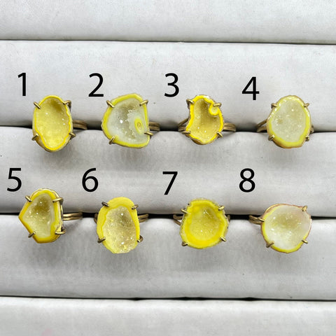 Rings by Selection Anokha Brass Gold Plated 15 - 20 MM Yellow My Store