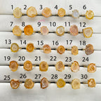 Rings by Selection Anokha Brass Gold Plated 15- 20 MM Beige