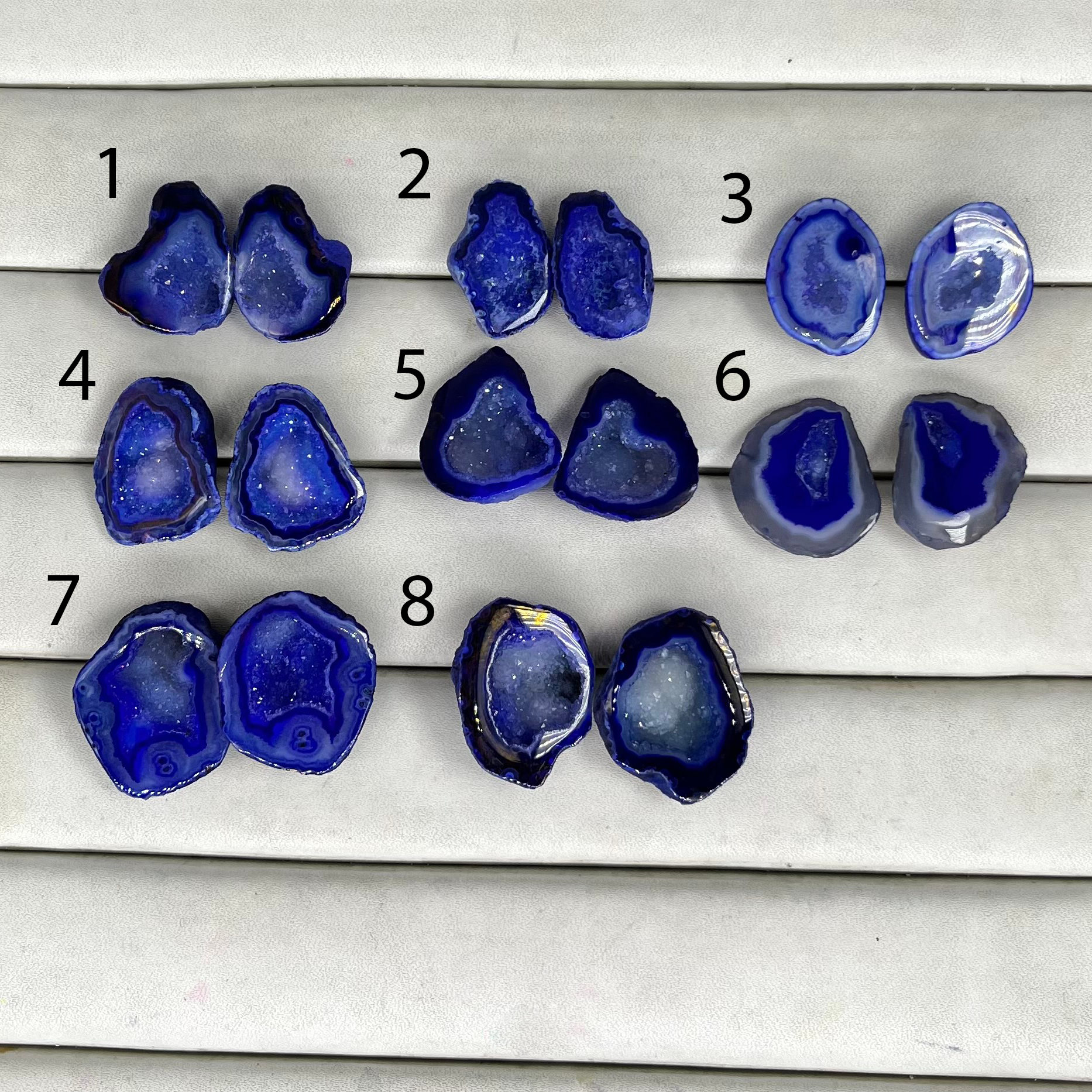 Geode Pairs (Ring) by Selection 20-35mm Blue