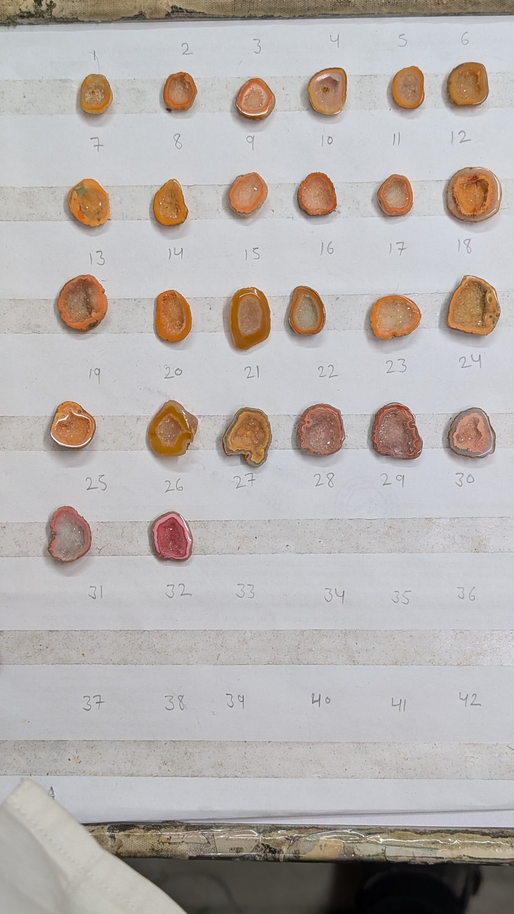 Natural Orange Geode Crystal Stones 10–20mm – Handpicked Geodes for Ring, Crystal Lovers | Get Exact Piece Shown in the Picture