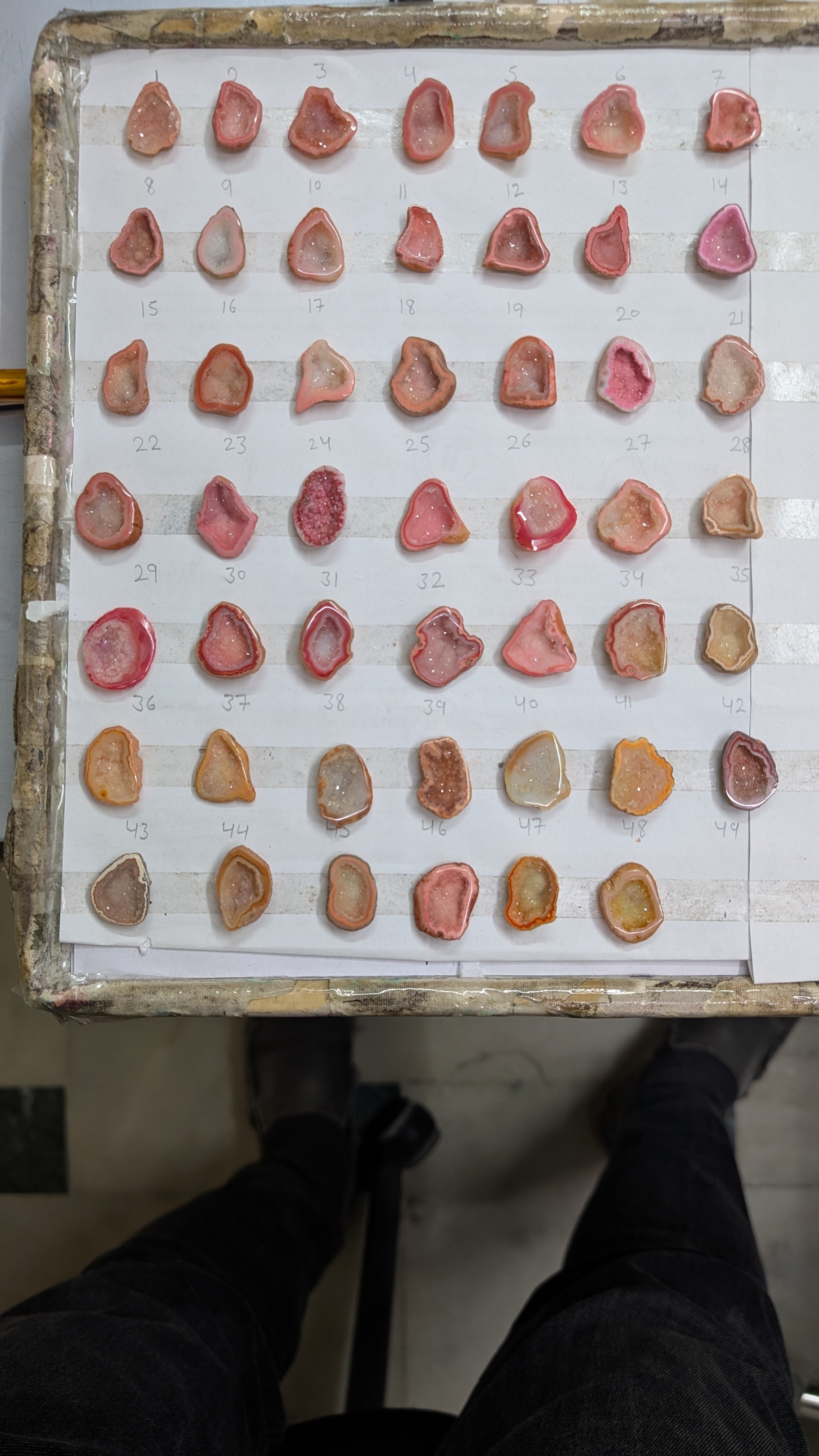 Premium Natural Pink Geode Crystals 20–25mm – Hand-Selected Gemstone Geodes for Ring | Get Exact Piece Shown in the Picture