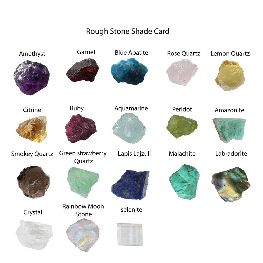 Ring Raw Crystal April Birthstone 25 - 35 mm Adjustable Band