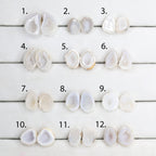 Geode Pairs by Selection 15 - 20 MM Grey