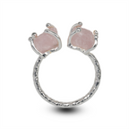 Agni Love Ring Raw Birthstone 8 - 10 mm Adjustable Band