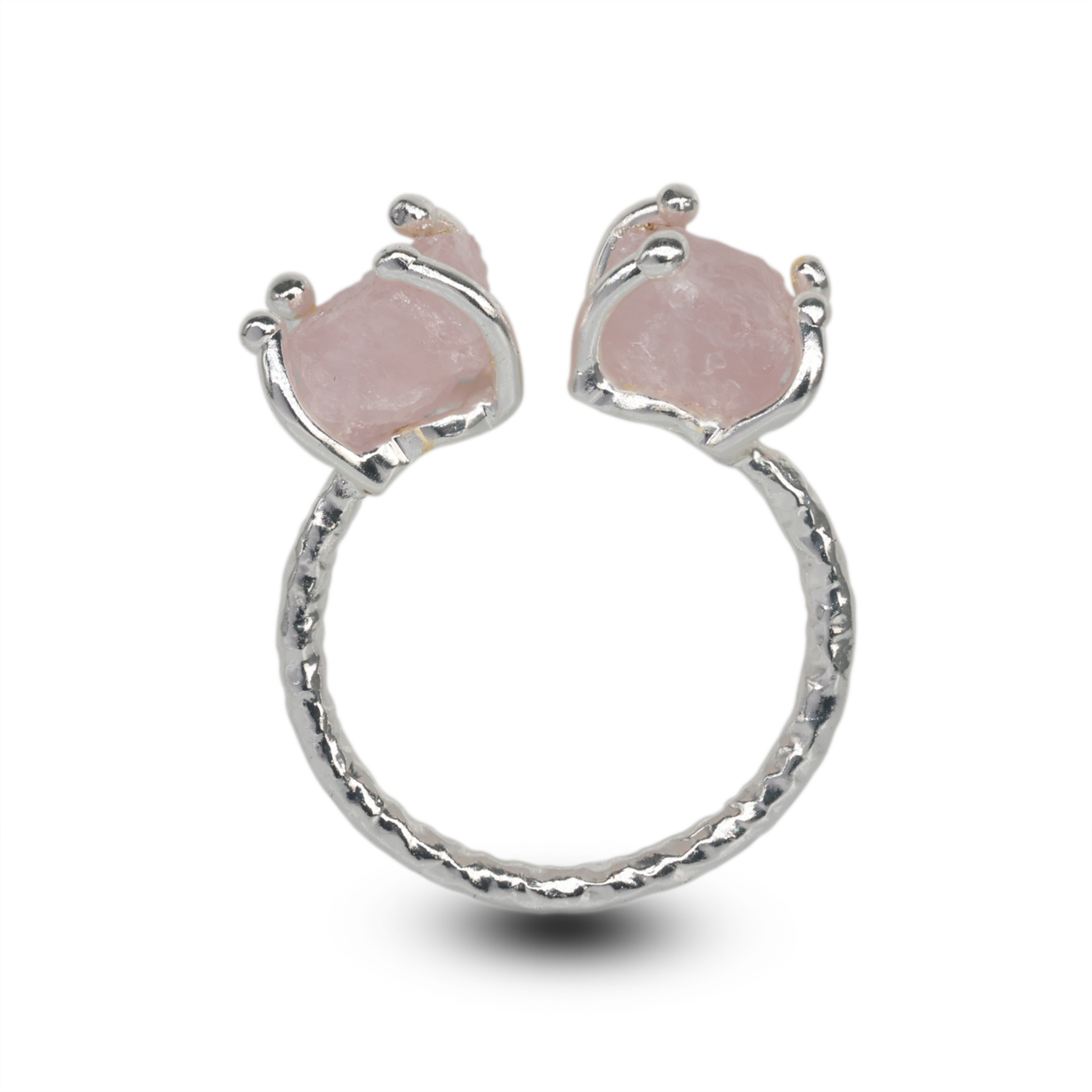 Agni Love Ring Raw Birthstone 8 - 10 mm Adjustable Band