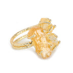 Agni Love Ring Raw Birthstone 8 - 10 mm Adjustable Band
