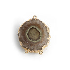 Solar Quartz Three Bail Connectors And Pendants