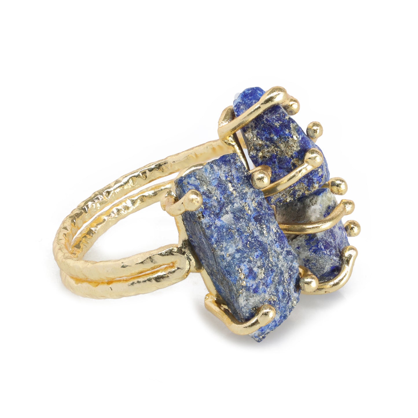 Bague de pierres précieuses naturelles réglables, bague de fiançailles en cristal brut, bague de pierre de naissance d’avril, 25 - 35 mm, bijoux d’approvisionnement en gros et spectacles de pierres précieuses