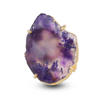 Natural Agate Slice Rings