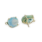 Geode Druzy Ear post  DIY Earrings