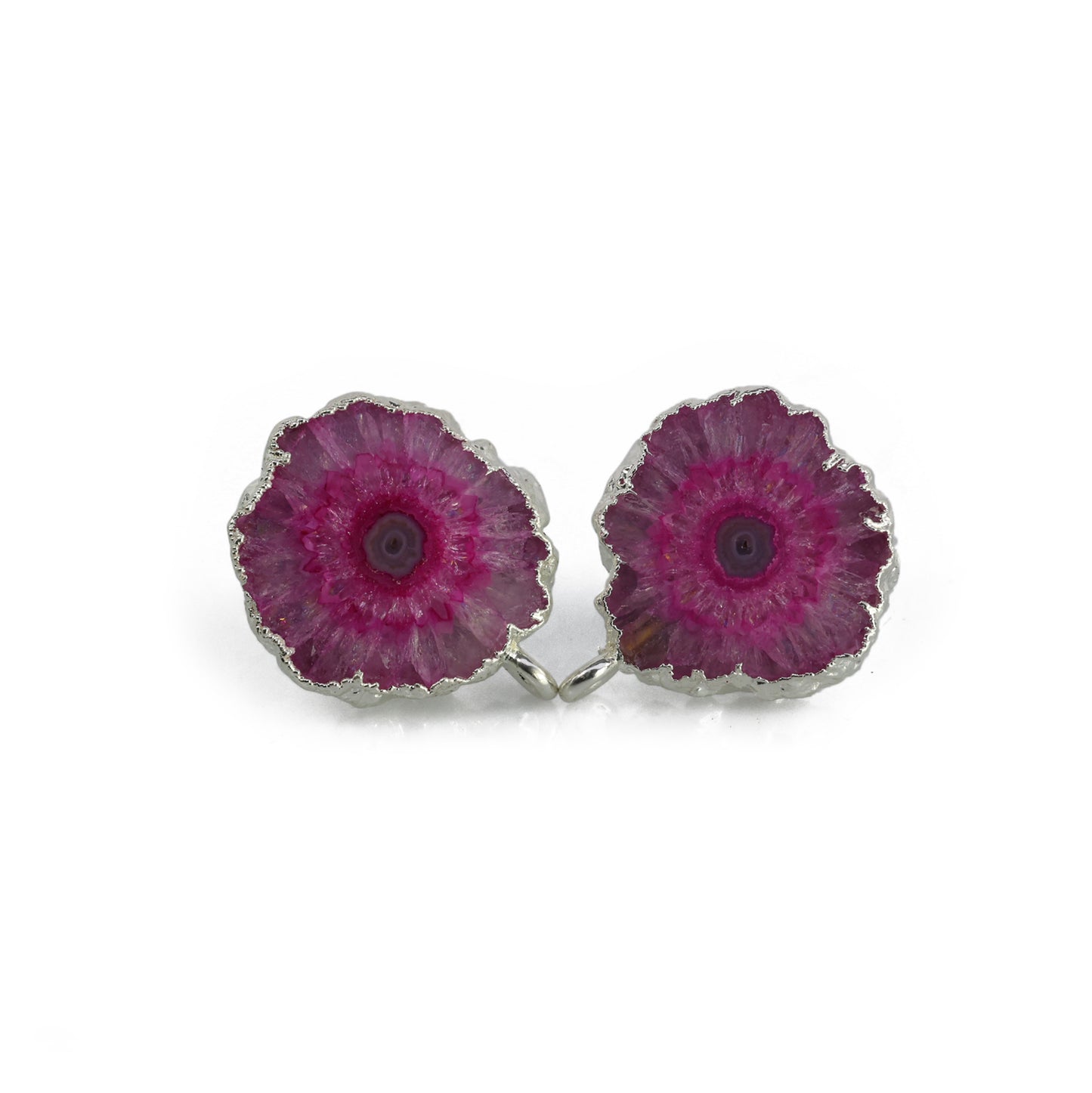 Natural solar quartz earpost for earrings