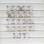 Rings by Selection Anokha Brass Gold Plated 10 - 20 MM white
