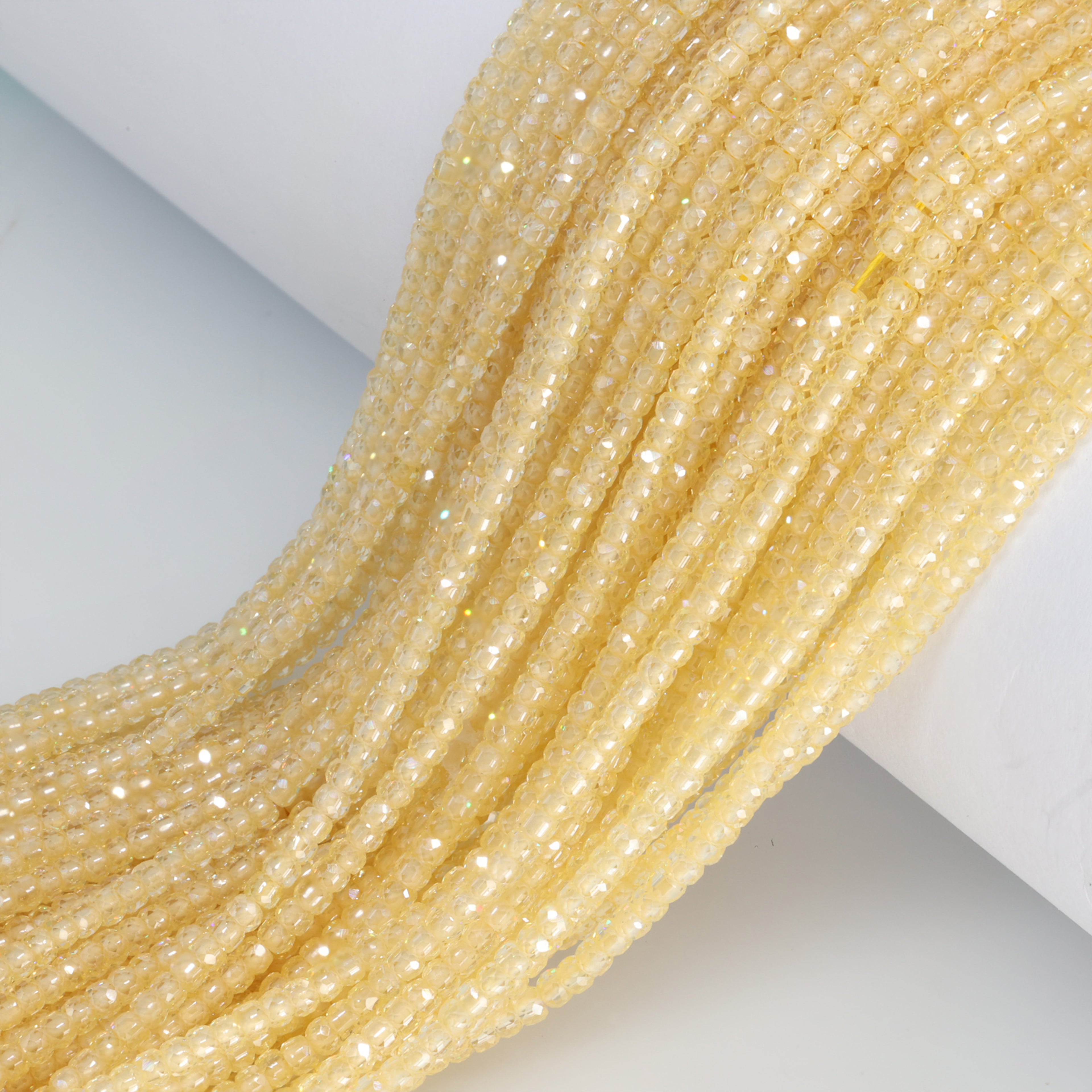 Faceted round gemstone polished and drilled, jewelry making beads