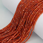 Faceted round gemstone polished and drilled, jewelry making beads