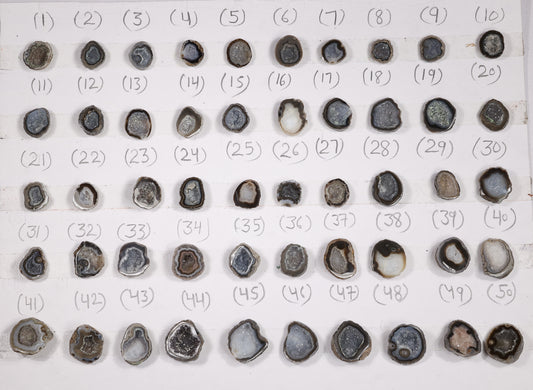 Geode Rings stone by Selection 10 - 20 mm Brown For Making Rings