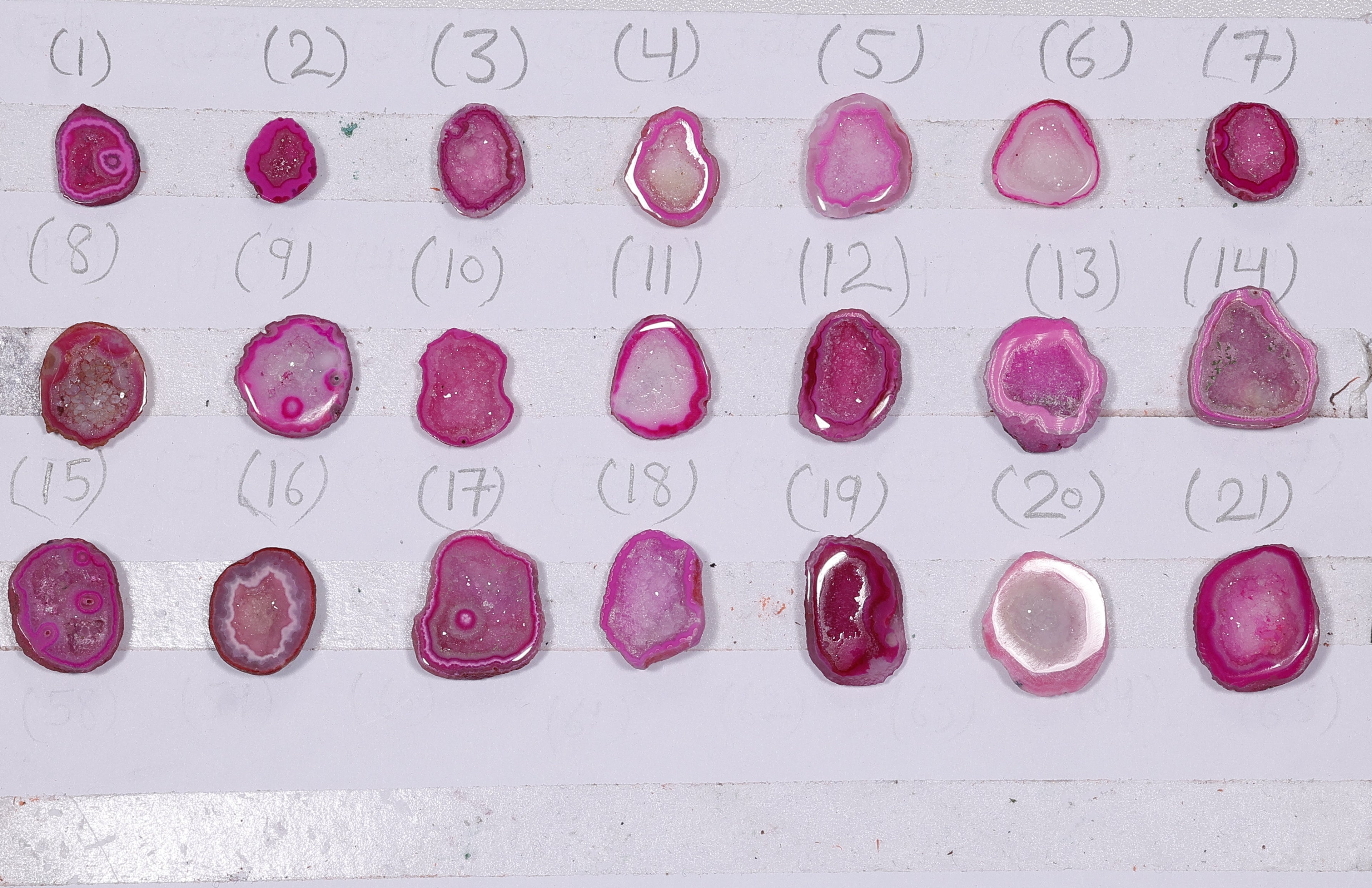 Geode Rings stone by Selection  10-20mm Pink For Rings Making