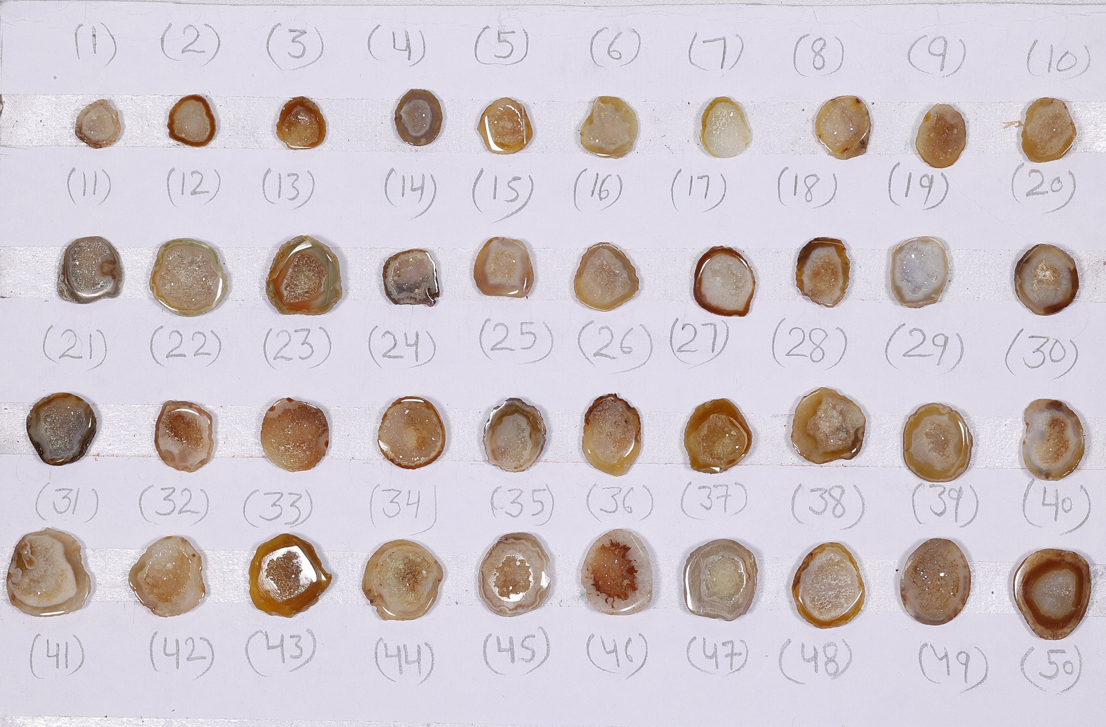 Geode Rings stone by Selection  10-20mm Beige For Rings Making