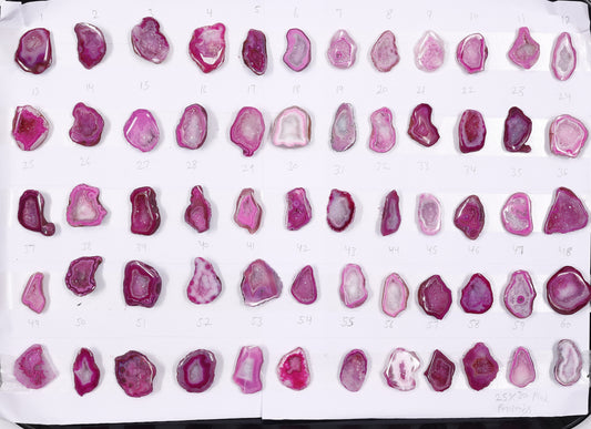Geode Stones ( Pendant ) by Selection 25 - 30 mm Pink For Making Pendant Jewelry