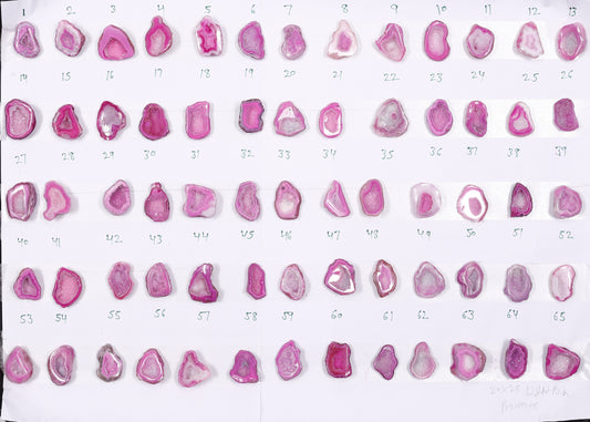 Geode Stones ( Pendant ) by Selection 20 - 25 mm Pink For Making Pendant Jewelry