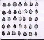 Geode Stones (Pendant) by Selection 25-30 mm Black For Making Pendant Jewelry