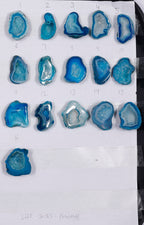 Geode Stones (Pendant) by Selection 30-35 mm Aqua Color For Making Pendant Jewelry