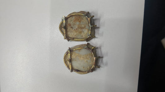 Geode Ear post, DIY Earrings, Gemstone, Handmade Earrings, Druzy, Minimalistic - 3 Bails My Store