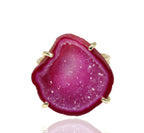 Anokha Small Geode Statement Rings, 15 - 25 MM, Unlimited Sparkle in Life !! - Meena Design