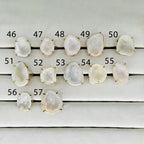 Rings by Selection Anokha Brass Gold Plated 20- 30MM White