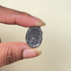 Black Druzy Geode Gemstone Slice 20–25mm | Jewelry Making Wholesale Supply