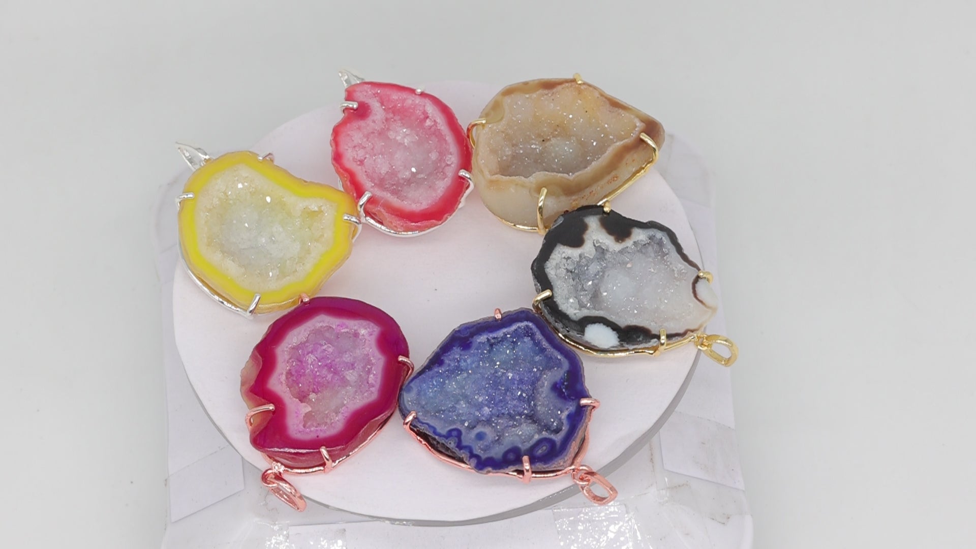 Pendants Agate Druzy Geode