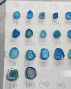 Geode Rings stone by Selection  10-20mm  Aqua For Rings Making