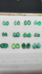 Geode Pairs (Earring) by Selection  15-20 mm Green Color