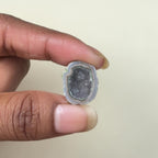 Black Geode Druzy Slice 20–25mm Wholesale | Natural Agate Ring Making Stone
