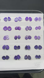 Geode Pairs (Earring) by Selection 15-20mm Purple Color