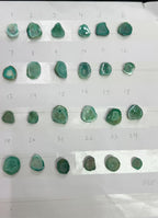 Geode stone by Selection  10-20 mm Light Green Color geodes