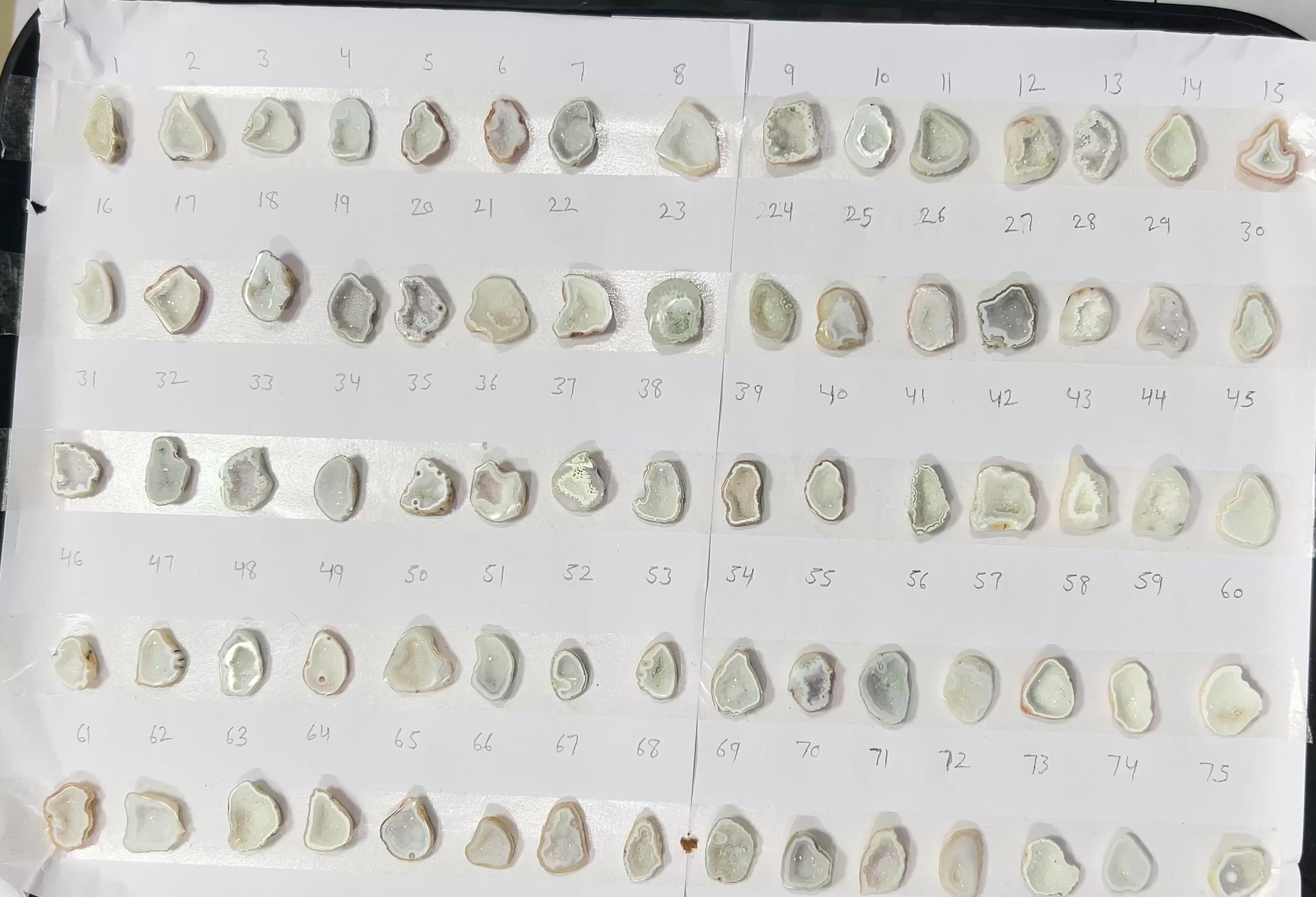 Geode Stones (Pendant) by Selection 15- 20 mm White For Making Pendant Jewelry