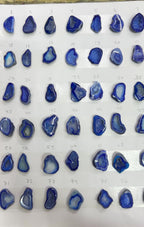 Geode Stones (Pendant) by Selection 20-25 mm Blue For Making Pendant Jewelry